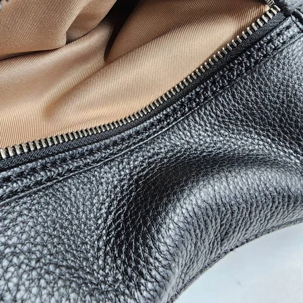 The Sak Sequoia Cow Hide Leather Hobo Bag Women's OS Black Detachable Keychain - Picture 13 of 15